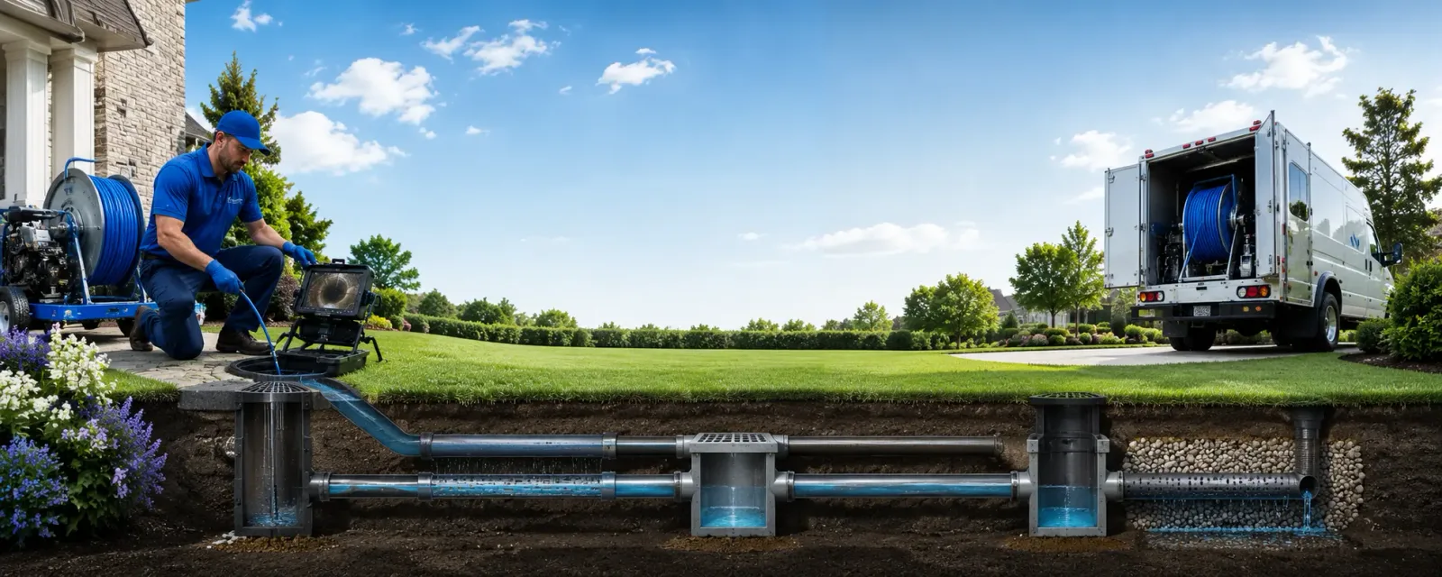 Outdoor drain cleaning information for Champion, NE